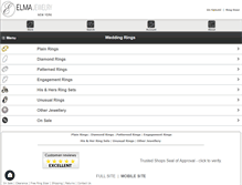 Tablet Screenshot of elmajewelry.com